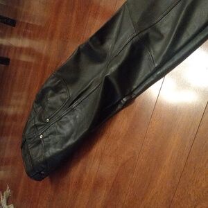 Leather pants with a few flaws